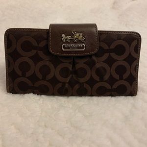 Coach checkbook wallet